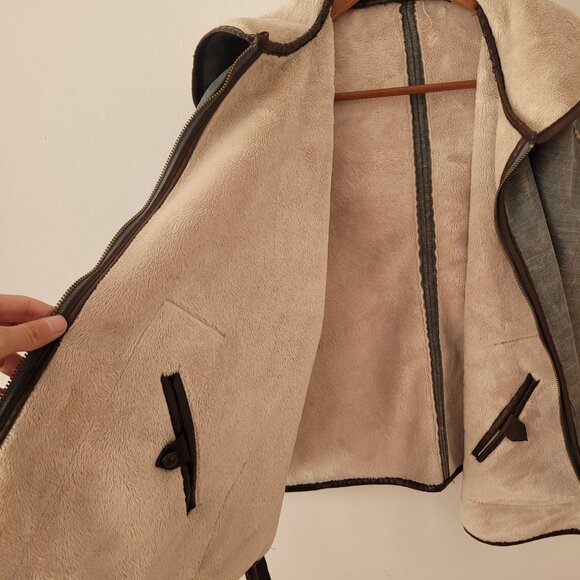 AS-IS Anthropologie "Hei Hei" Reversible Poncho Jacket w/ Hood-M/L - Picture 9 of 15